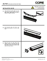 Предварительный просмотр 1 страницы Core Lighting ALP-20 Installation Manual