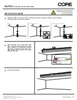 Предварительный просмотр 2 страницы Core Lighting ALP-20 Installation Manual