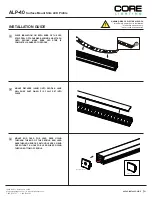 Preview for 1 page of Core Lighting ALP-40 Installation Manual