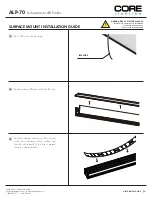 Core Lighting ALP-70 Installation Manual preview