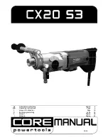 Preview for 1 page of CORE powertools CX20 S3 Manual