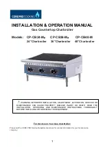 CORE PRO COOKING CP-CB24-M Installation & Operation Manual preview