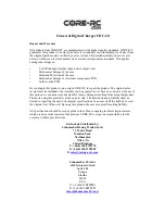 Preview for 8 page of Core RC UDC-20 Instruction Manual