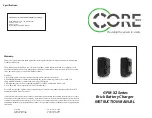 Preview for 1 page of Core SWX GPM-X2 Series Instruction Manual