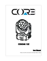 Предварительный просмотр 1 страницы Core COUGAR 12Z User Manual