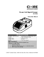 Предварительный просмотр 1 страницы Core CRC 6500 Instruction Manual