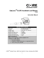 Предварительный просмотр 1 страницы Core E 420 Instruction Manual