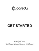 Предварительный просмотр 1 страницы Coredy CX-E120 Get Started