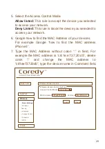 Предварительный просмотр 22 страницы Coredy WN300 Get Started