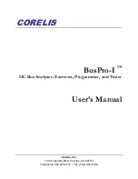 Предварительный просмотр 1 страницы Corelis BusPro-I User Manual