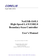 Предварительный просмотр 2 страницы Corelis NetUSB-1149.1 User Manual