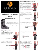 CORFLEX Marathon Air Walker Ankle Application Instructions preview
