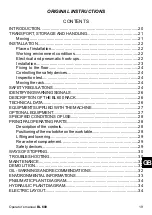 Предварительный просмотр 19 страницы Corghi BL 600 Operator'S Manual