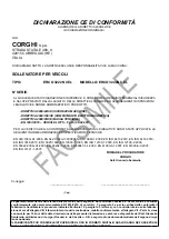 Preview for 3 page of Corghi ERCO 3222N CEL Operator'S Manual