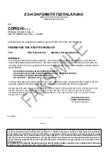 Preview for 105 page of Corghi ERCO 3222N CEL Operator'S Manual