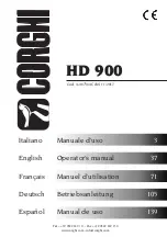 Preview for 1 page of Corghi HD 900 Operator'S Manual