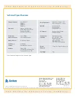 Предварительный просмотр 2 страницы Corinex CXH-AV-ETH Technical Specifications