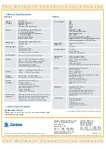 Preview for 2 page of Corinex CXP-RTG Specifications