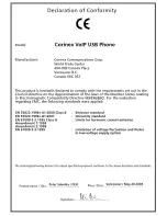 Preview for 2 page of Corinex VoIP USB Phone User Manual