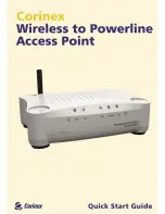 Предварительный просмотр 1 страницы Corinex Wireless to Powerline Access Point Quick Start Manual