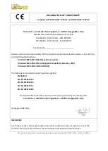 Предварительный просмотр 3 страницы Cormach MEC 810VD-VDL-VDBL Use And Maintenance Manual