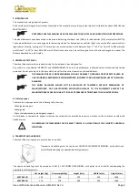 Предварительный просмотр 8 страницы Cormach MEC 810VD-VDL-VDBL Use And Maintenance Manual