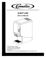 Cornelius 2 Flavor Post-Mix Cold Coffee Dispenser Quest 2000 Service Manual preview