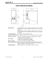 Предварительный просмотр 5 страницы Cornelius 2 Flavor Post-Mix Cold Coffee Dispenser Quest 2000 Service Manual