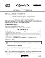 Preview for 1 page of Cornelius 230 VAC Installation Instructions