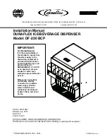 Cornelius DF250 Installation Manual предпросмотр