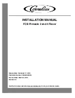 Cornelius FCB Pinnacle 2 Flavor Installation Manual preview