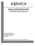 Предварительный просмотр 1 страницы Cornelius FCB Pinnacle Installation Instructions Manual