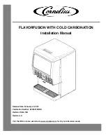 Cornelius FlavorFusion Installation Manual предпросмотр