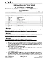 Cornelius Hoshizaki KM250 Installation Instructions preview