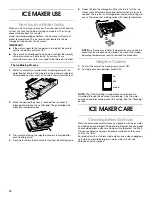 Предварительный просмотр 10 страницы Cornelius Ice Cube Maker JEACS50SL1 Use & Care Manual