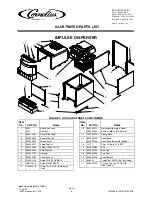 Preview for 3 page of Cornelius Impulse Juice Dispenser 851000109 Illustrated Parts List