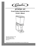 Preview for 1 page of Cornelius JetSpray JS7 Owner'S Manual