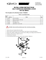 Cornelius KIT P/N 08054 TJ300 Installation Instructions предпросмотр