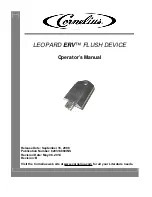 Preview for 1 page of Cornelius LEOPARD ERV Operator'S Manual