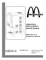 Preview for 1 page of Cornelius McDonald's QLT-2000 Installation & Service Manual