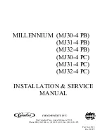 Cornelius MILLENNIUM MJ30-4 PB Installation And Service Manual preview