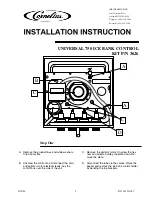 Cornelius P/N 3626 Installation Instructions предпросмотр