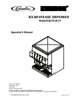 Cornelius remcor DB275--BCP Operator'S Manual предпросмотр