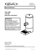 Cornelius TEA URN Service Manual предпросмотр