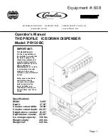 Предварительный просмотр 1 страницы Cornelius The Profile PR150 BC Operator'S Manual