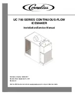 Предварительный просмотр 1 страницы Cornelius UC 700 Series Installation & Service Manual