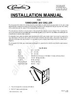 Предварительный просмотр 1 страницы Cornelius VANGUARD 245 Instruction Manual