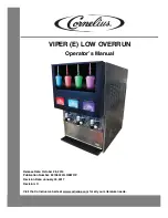 Cornelius Viper Elite Operator'S Manual preview