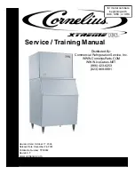 Preview for 1 page of Cornelius XAC 1030 E50 Service Training Manual