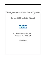 Предварительный просмотр 1 страницы Cornell 4800 series Installation Manual